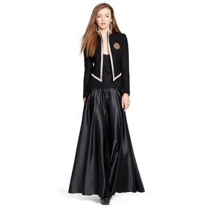 Ralph Lauren satin finish maxi skirt